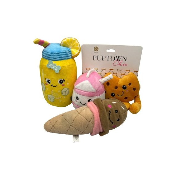 Puptown Other - NWT Bundle of 3 Plush Dog Toys with Squeakers- Sweet Lovers